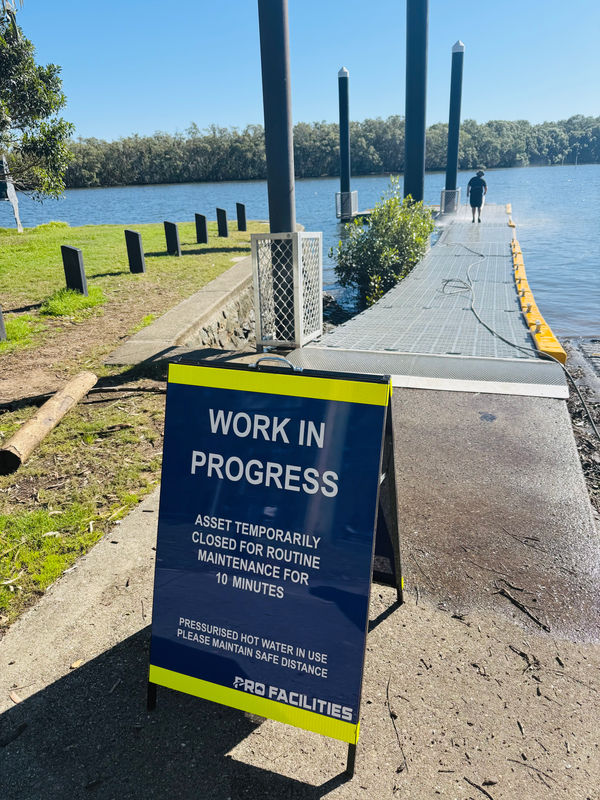 Pro Facilities team working onsite